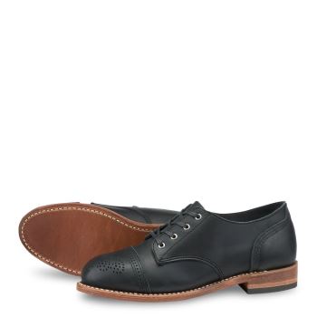 Red Wing Hazel Boundary Leather Oxford Schoenen Dames Zwart - 3434